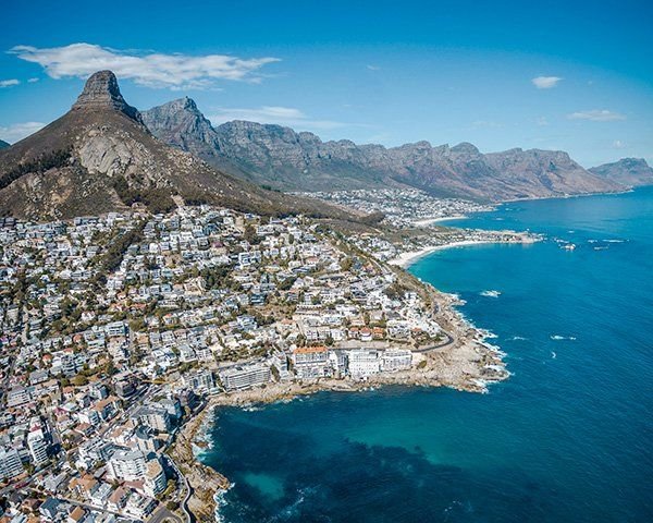 Off the coast of South Africa