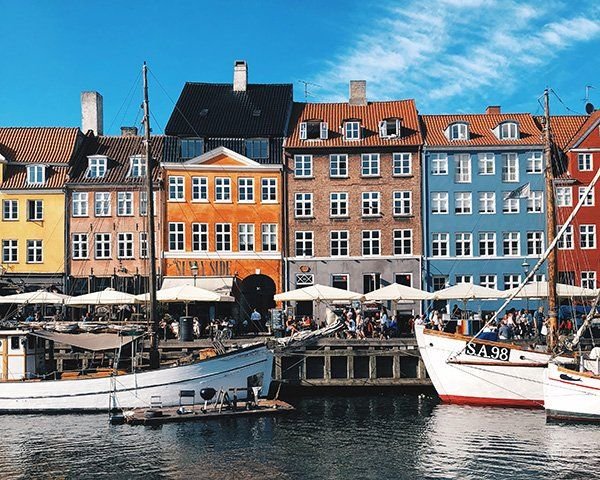 A quaint seaside village in Denmark