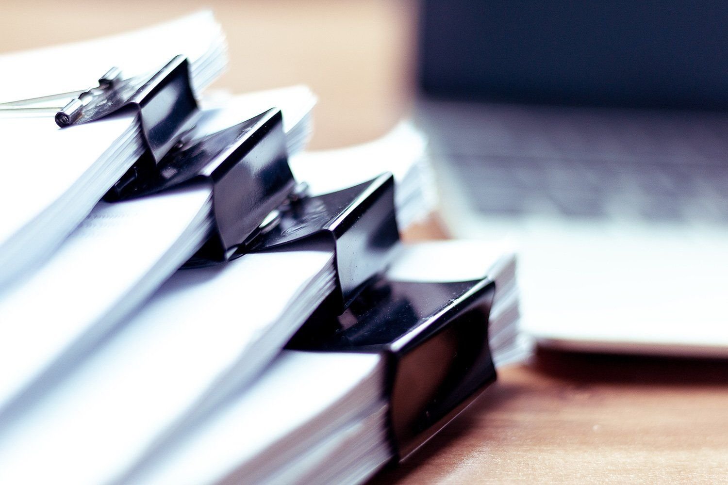 A large stack of papers