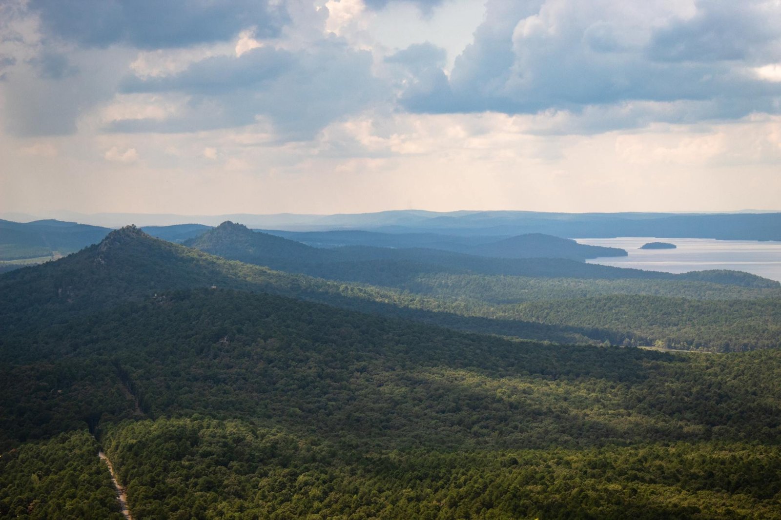 View of the mountains in Arkansas